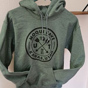 Gildan Forest Green Graphic Hoodie